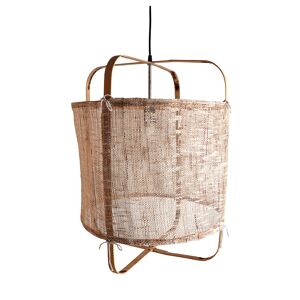 Lastdeco Lustre en Bambou Marron, 46x46x58 cm Marron 46x58x46cm