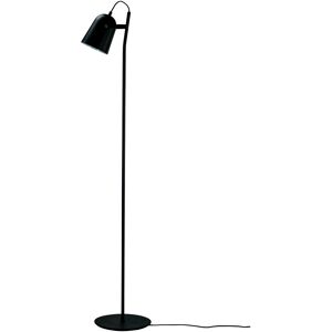 Dyberg Larsen Lampadaire en métal noir mat Noir 12x135x12cm