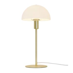Nordlux Lampe de table élégante en or et abat-jour en verre blanc - Publicité