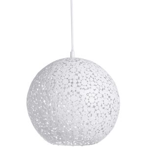 Lussiol Lighting Suspension en métal blanc d. 30 cm