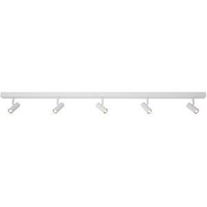 Nordlux Plafonnier LED lineaire blanc minimaliste avec 5 points lumineux