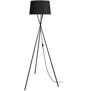 Tosel Lampadaire métal noir Noir 60x150x60cm