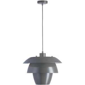 Lampea Suspension industrielle en gris 150 cm Gris 150x150x26cm