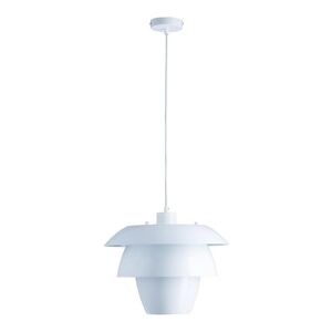 Lampea Suspension industrielle en blanc 150 cm Blanc 150x150x26cm