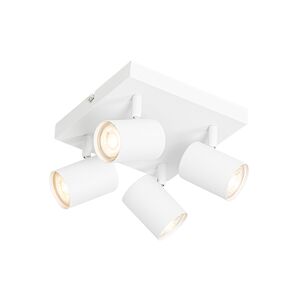 QAZQA Spot plafond en acier blanc