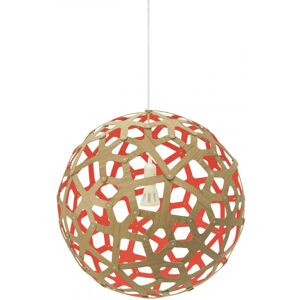 MOAROOM Lampe coral colorée 40cm bambou et rouge