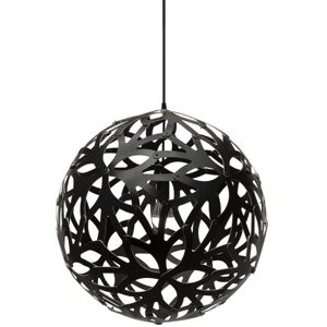 MOAROOM Lampe floral colorée 60cm bambou et noir 2 faces Noir 60x60x60cm