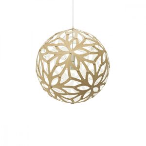 MOAROOM Lampe floral colorée 80cm bambou et blanc Blanc 80x80x80cm