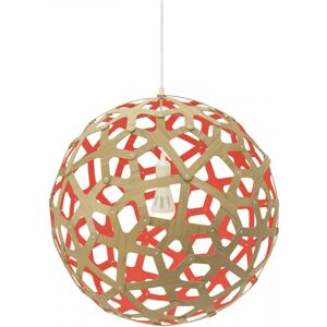 MOAROOM Lampe coral colorée 60cm bambou et rouge Rouge 60x60x60cm