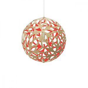 MOAROOM Lampe floral colorée 80cm bambou et rouge Rouge 80x80x80cm