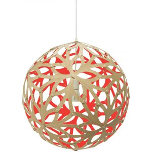 MOAROOM Lampe floral colorée 80cm bambou et rouge