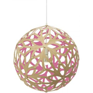 MOAROOM Lampe floral colorée 80cm bambou et rose