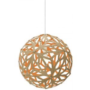 MOAROOM Lampe floral colorée 40cm bambou et orange