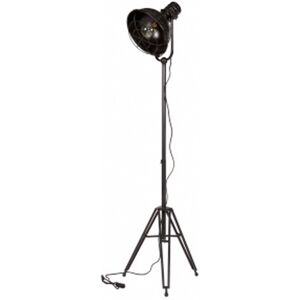 WOOOD Lampadaire tripod studio indus noir Noir 54x167x45cm