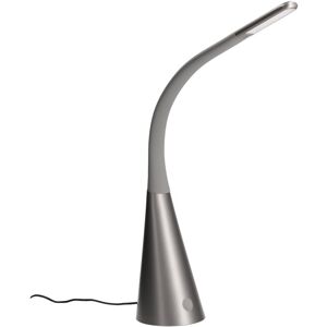 Lampe de table LED en métal gris