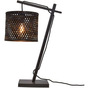 Good & Mojo Lampe de table bambou noir, h. 46cm