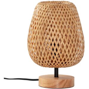 HOMN Lampe à poser en bambou, diamètre 25 cm