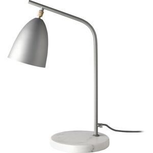 Lampe de table en marbre et acier gris