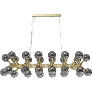 Kare Design Suspension 28 abat-jours en verre et acier doré