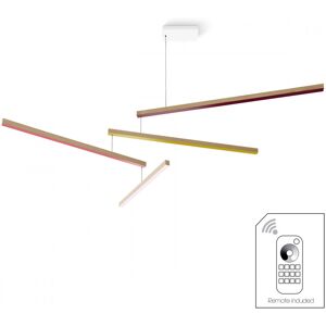 Presse Citron Mobile suspension tasso cho dimmable bois multicolore Multicolore 156x50x156cm