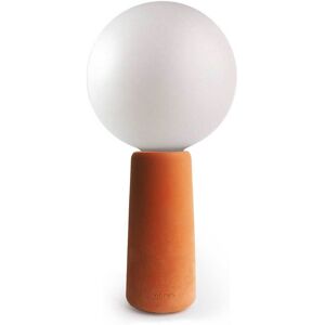 Gone's Lampe a poser beton terracotta avec ampoule effet porcelaine