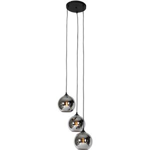 QAZQA Suspension en verre gris Gris 35x176x4cm