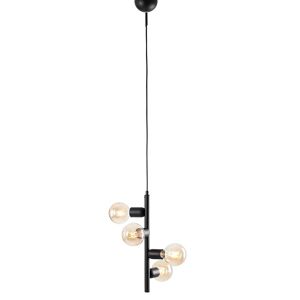 IBBE Design Suspension en métal noir Noir 15x130x15cm