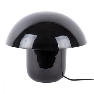 Lampe à poser champignon métal noir H25cm