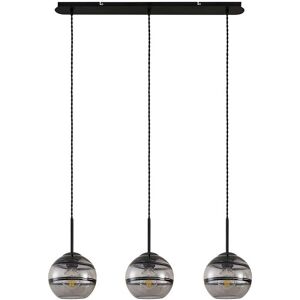 Lucande Suspension en verre en Verre Noir