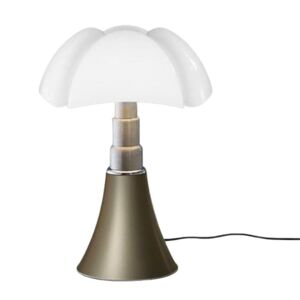 Martinelli Luce Lampe ampoules led pied telescopique h66-86cm dore