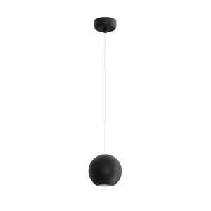 Sulion Lampe à suspension boule en plâtre noir - Publicité