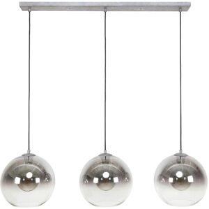 Pier import Suspension 3 globes en verre fumé D30cm - Publicité