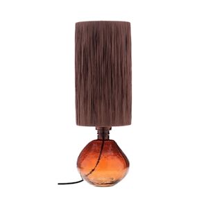 AMADEUS Lampe en verre rouge 45 cm - Rond Verre Amadeus 14x14 cm