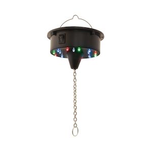 Moteur de boule à facettes LED alimenté par batterie FXLAB - 18 LED lumineuses - Léger et résistant