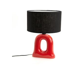 AMADEUS Lampe table Eva rouge - Porcelaine Amadeus 28x28 cm