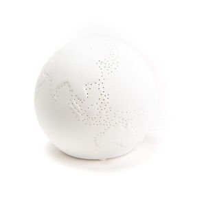 AMADEUS Lampe Monde - Blanc Rond Porcelaine Amadeus 16x16 cm