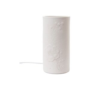 AMADEUS Lampe tube fleur petit modèle - Blanc Rond Porcelaine Amadeus 10x10 cm