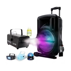 My Deejay PACK SOIREES DJOON 500W USB + PACK DERBY LEDs + machine à fumée