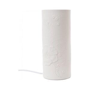 AMADEUS Lampe tube fleur grand modèle - Blanc Rond Porcelaine Amadeus 12x12 cm