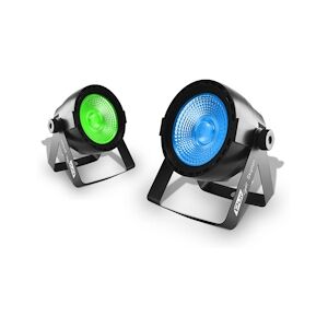 2 Jeux de lumière PAR à LED COB 1x30W 3-en-1 RGB - PurLight SKIPTON