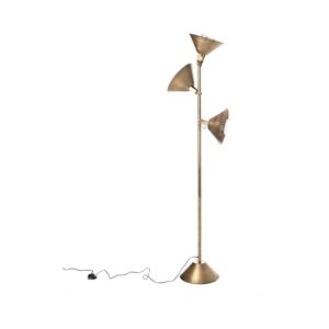 AMADEUS Lampadaire Samy champagne 178 cm - Or Autre Métal Amadeus 30.5x30.5 cm