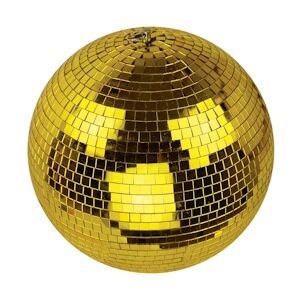 Boule à Facette Gold 30 Cm FxLab - avec Facettes en verre miroir poli coloré (10mm x 10mm)