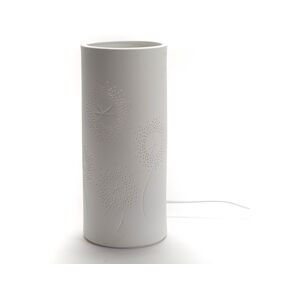 AMADEUS Lampe tube Graminées grand modèle - Blanc Rond Porcelaine Amadeus 12x12 cm