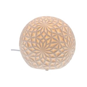 AMADEUS Lampe boule flocon - Blanc Rond Porcelaine Amadeus 17x17 cm