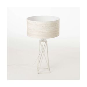 AMADEUS Lampe table Mathis blanc - Mtal Amadeus 40x40 cm
