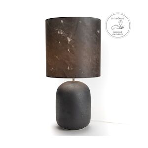 AMADEUS Lampe table Monica 57 cm - Noir Rond Céramique Amadeus 30x30 cm