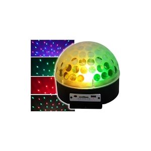 Dôme lumineux de 3 LEDs RVB 3W SD/USB avec Carte SD 2go incluse