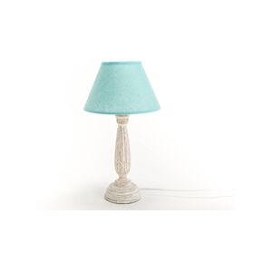 AMADEUS Lampe Corolla 35 cm - Bleu Rond Bois Amadeus 20x20 cm