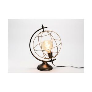 AMADEUS Lampe de table globe trotteur - Argent Métal Amadeus 33.5x29 cm