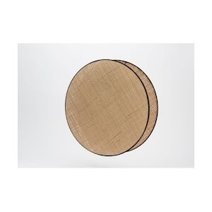 AMADEUS Abat-jour Luna 30 cm en rabane - Beige Rond Fibre Naturelle Amadeus 30x11.5 cm